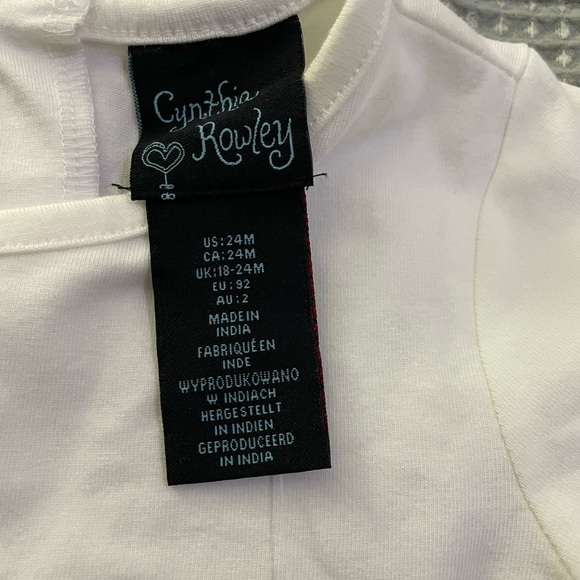 Cynthia Rowley 24M Baby Girl T-shirt. New with tag. - Picture 3 of 4